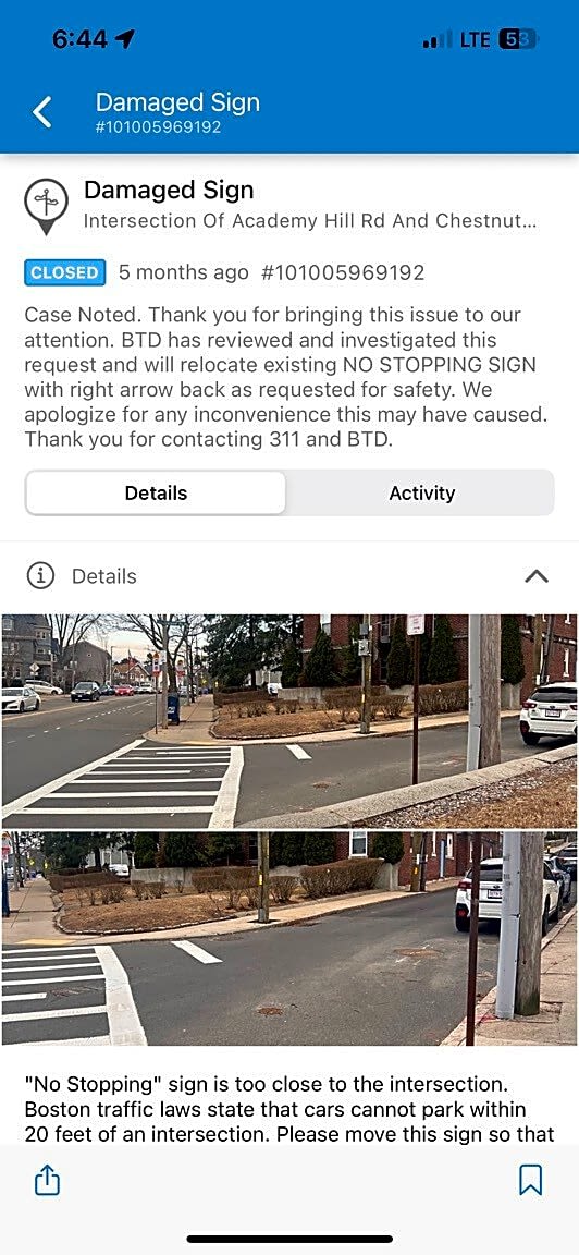 Image submitted with report