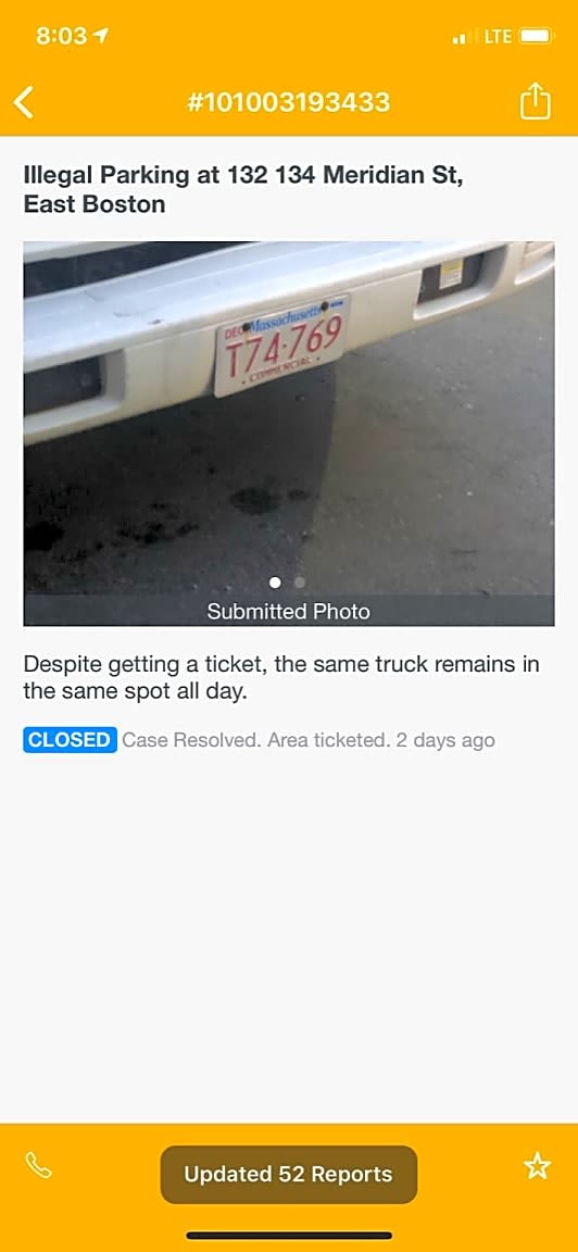 Image submitted with report