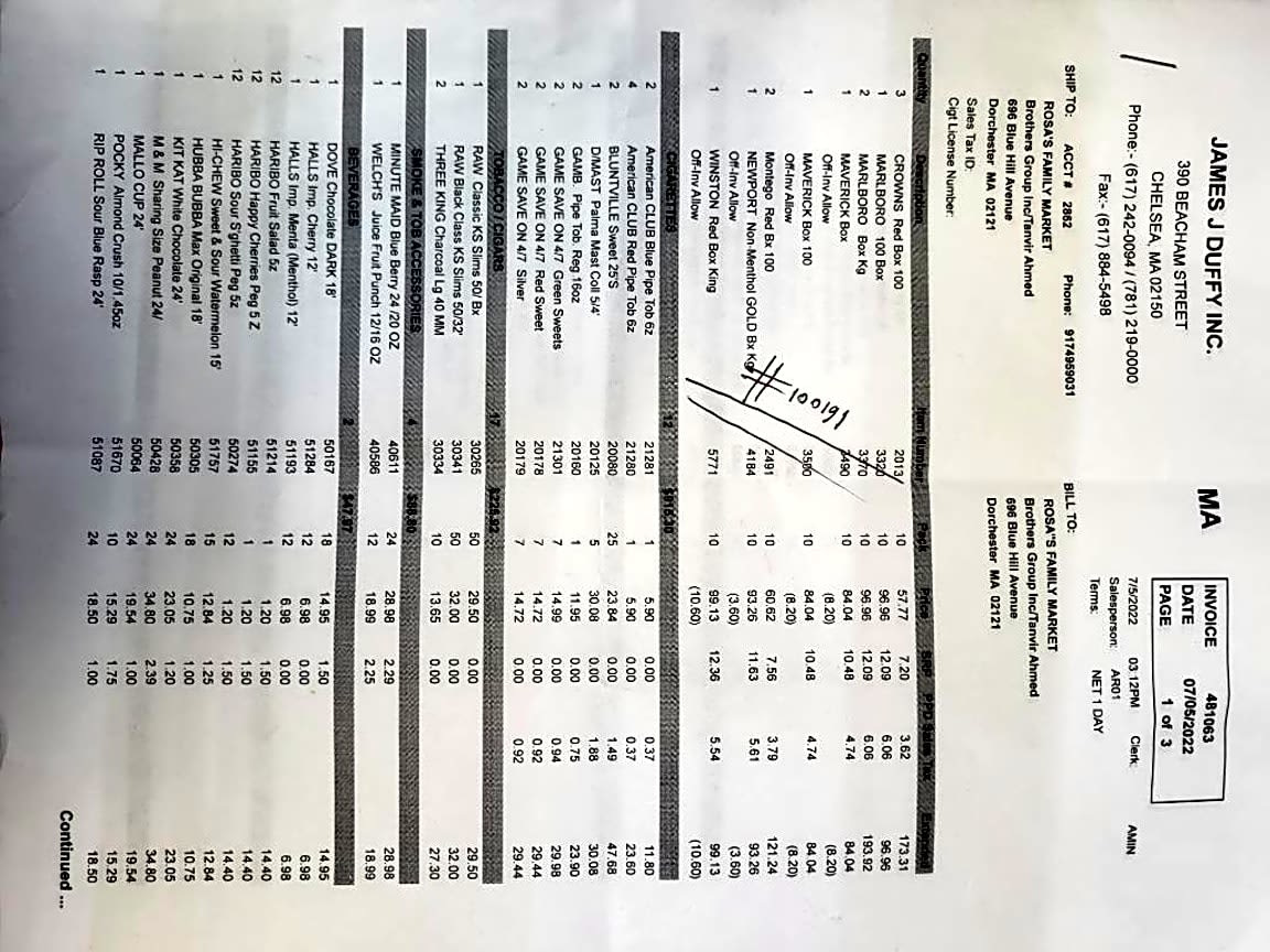 Image submitted with report
