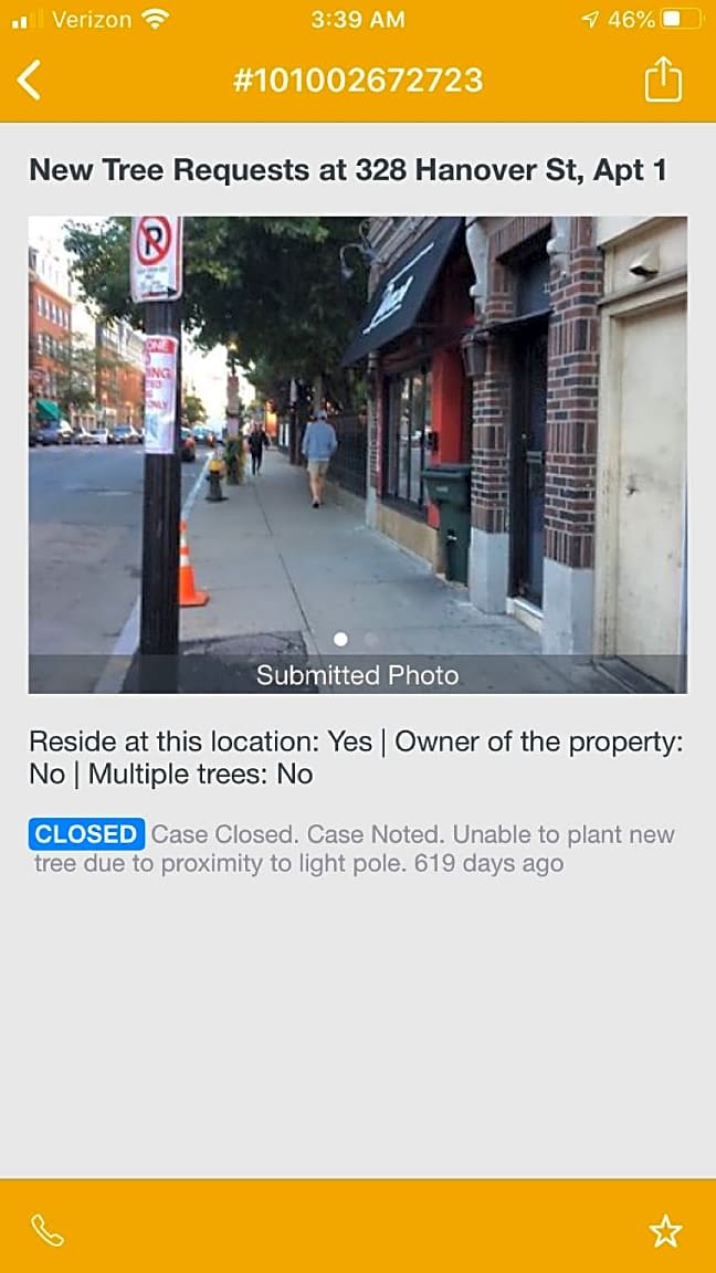 Image submitted with report