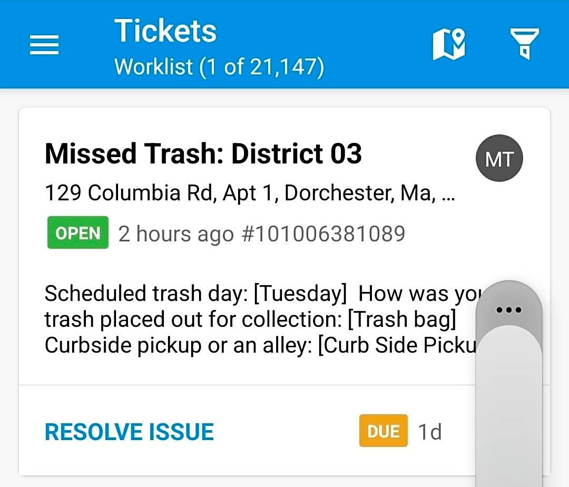 Image submitted with report