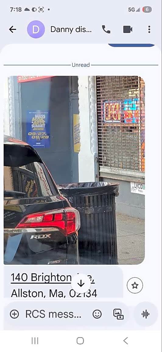 Image submitted with report