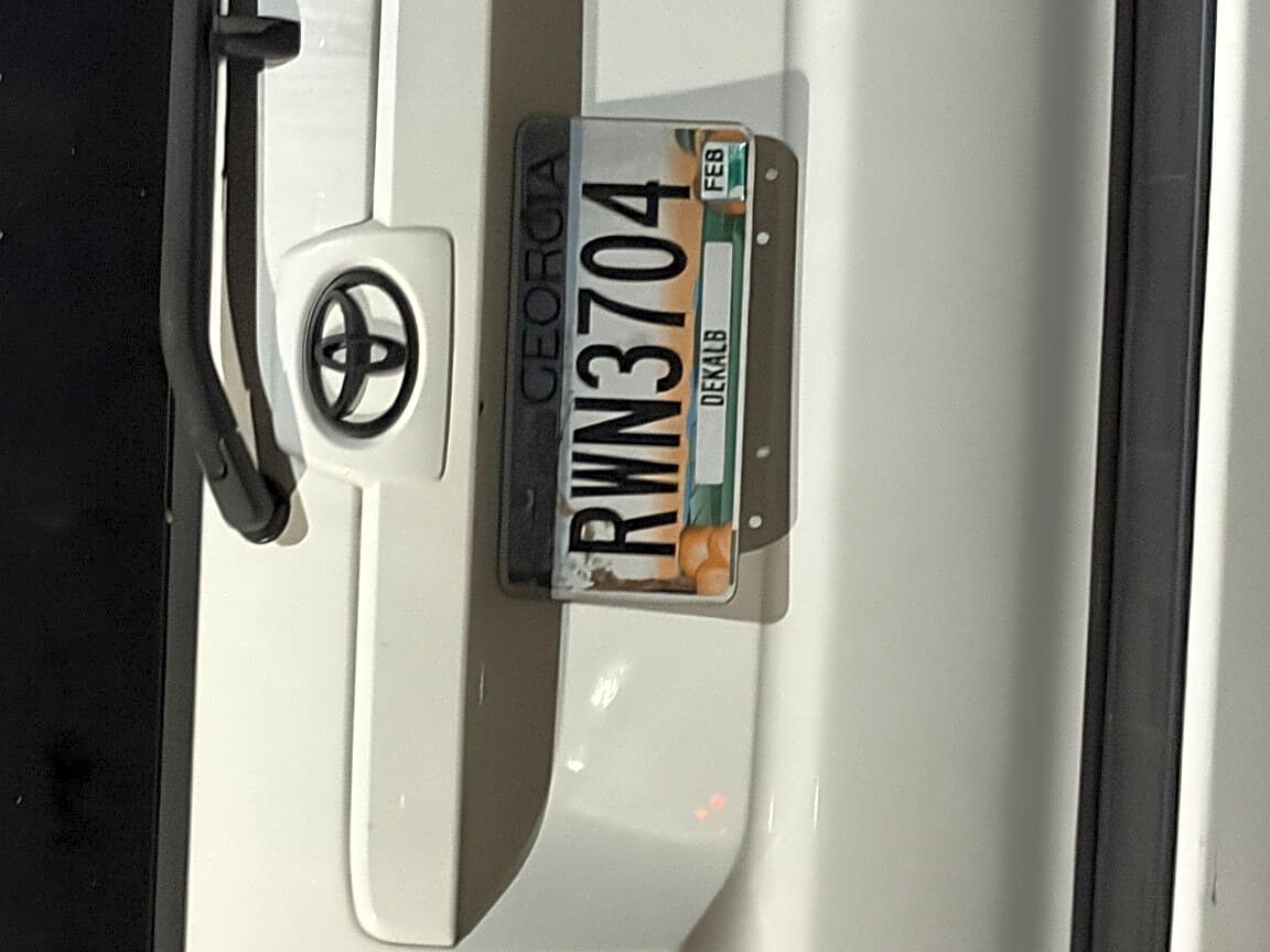 Image submitted with report