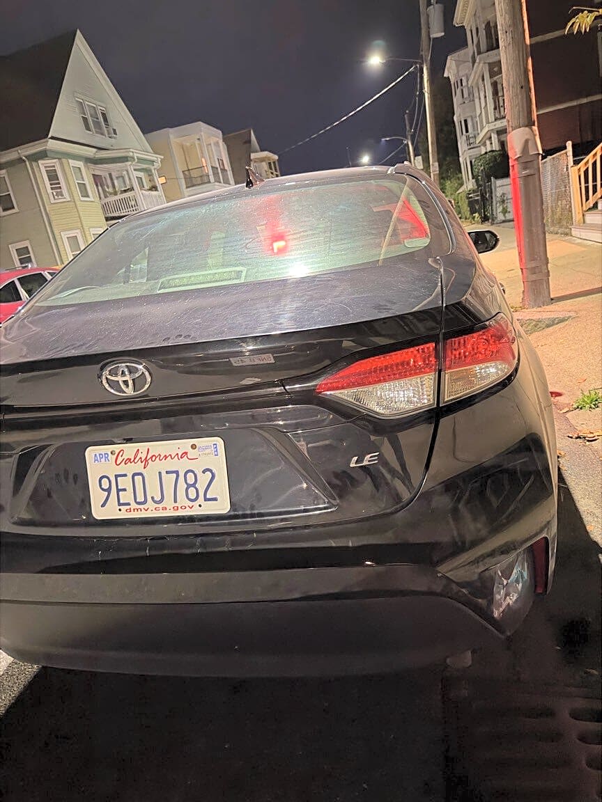 Image submitted with report