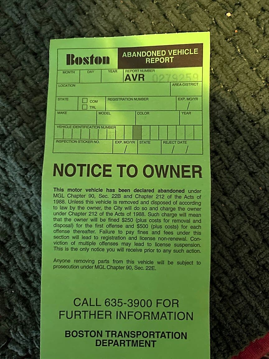 Image submitted with report