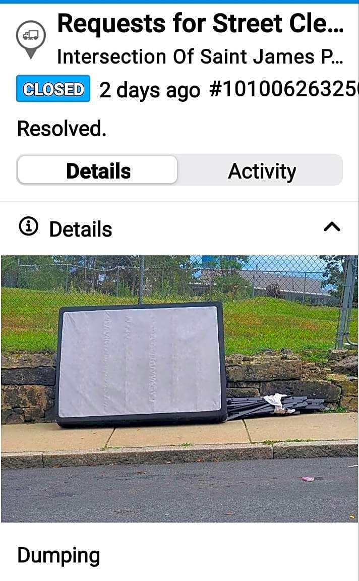 Image submitted with report