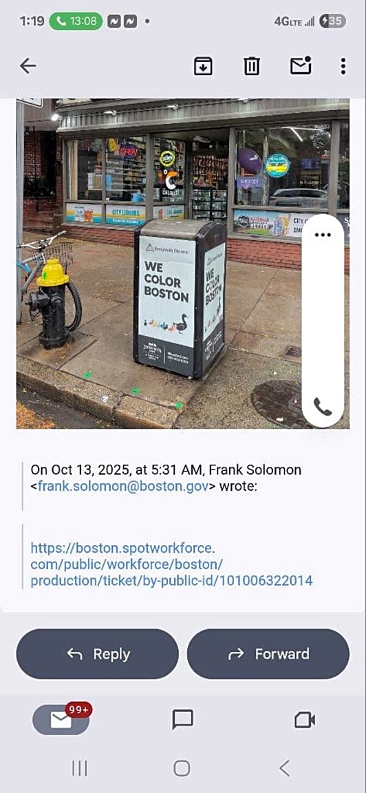 Image submitted with report