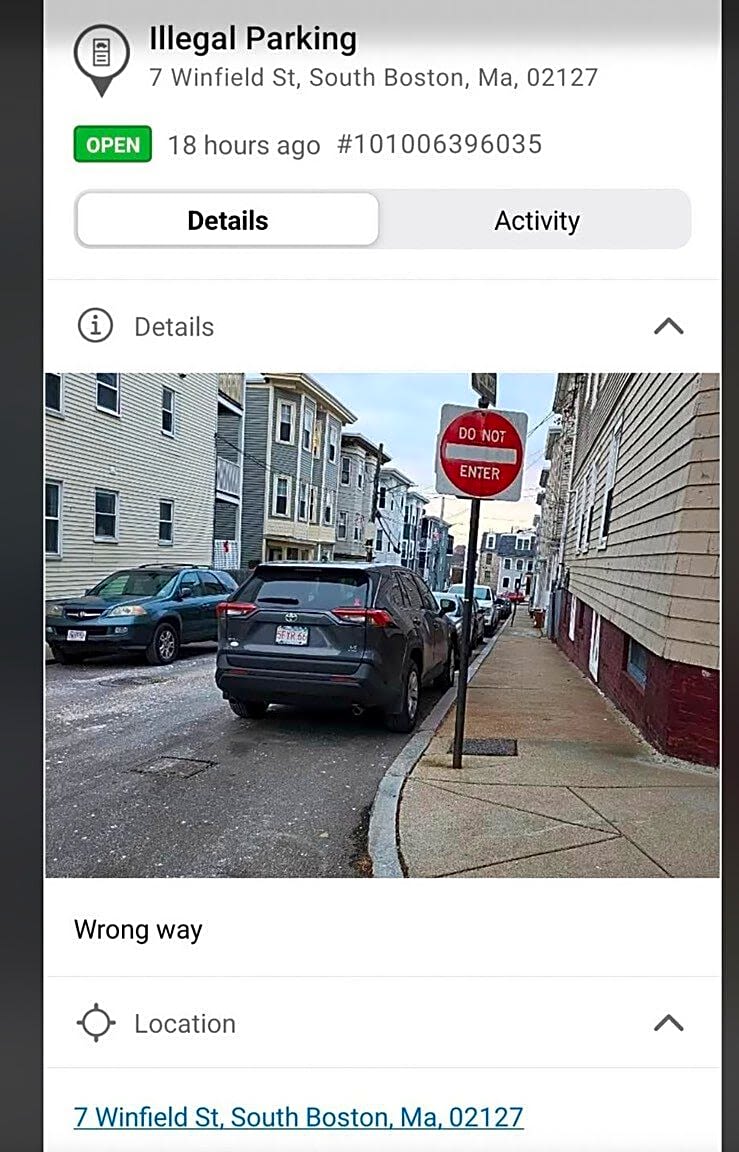 Image submitted with report