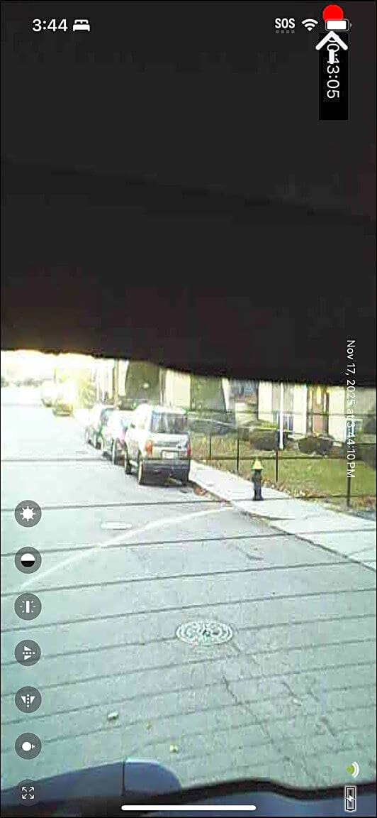 Image submitted with report