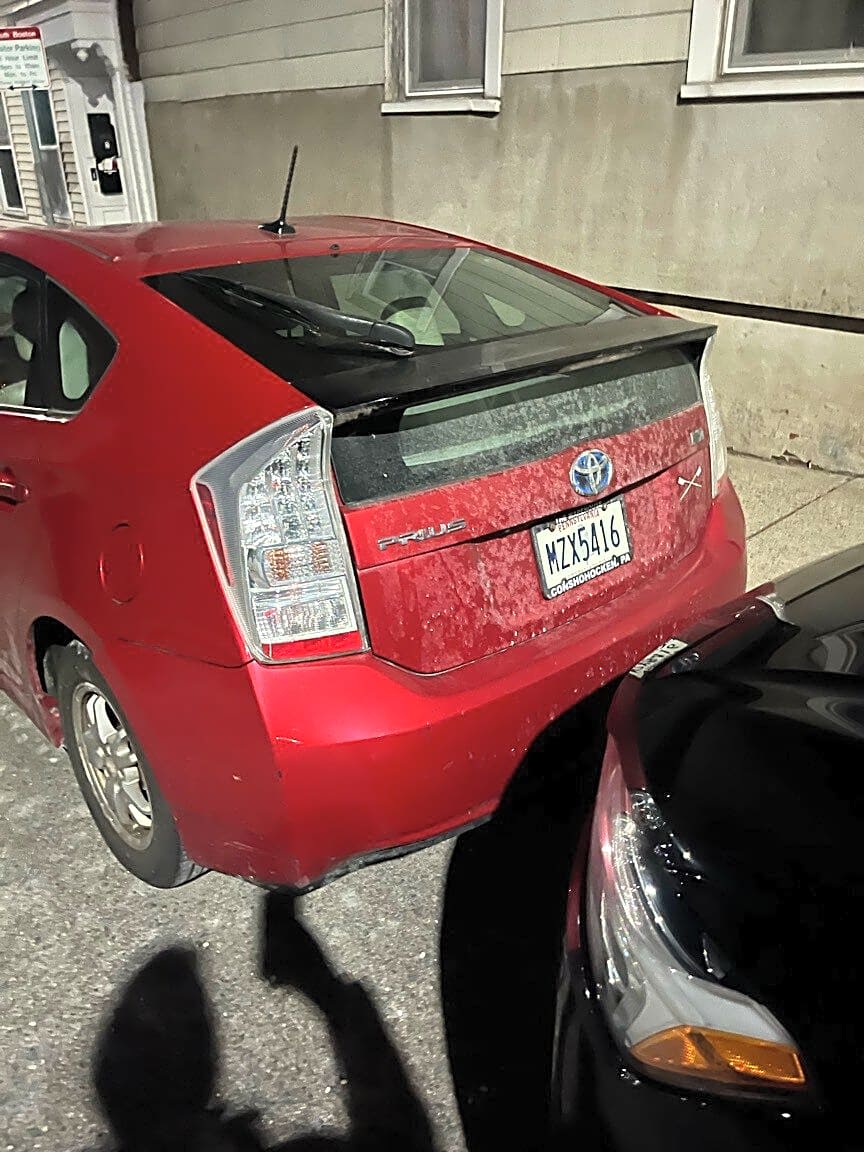 Image submitted with report