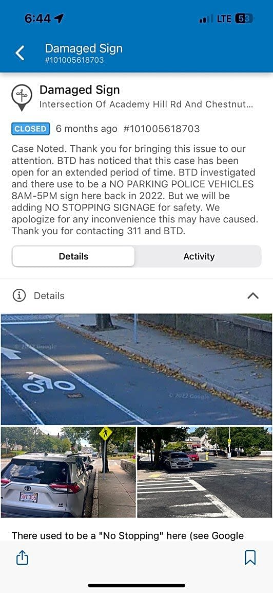 Image submitted with report