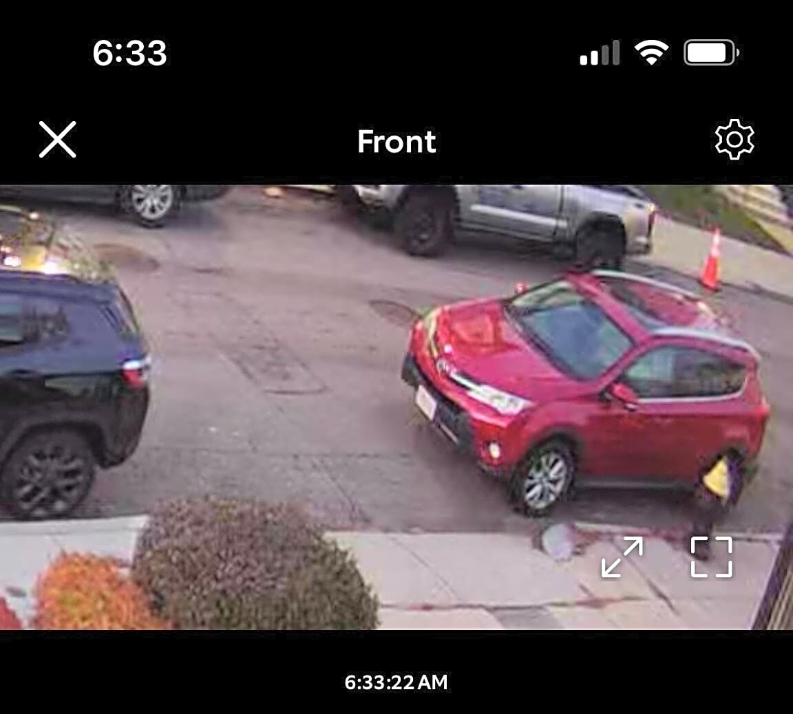 Image submitted with report